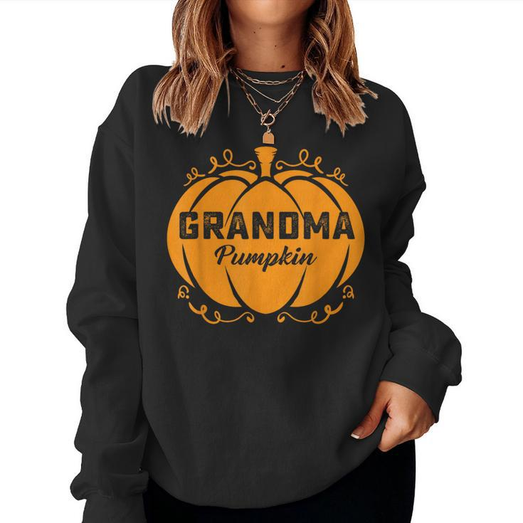 Grandma Pumpkin Halloween Family Costume Thanksgiving Women Sweatshirt
