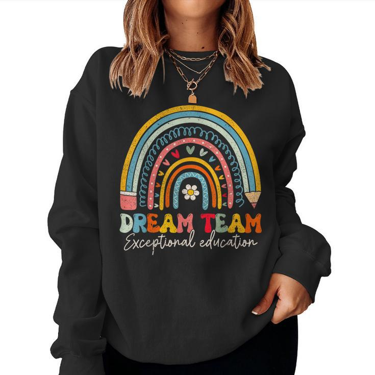 Groovy Pencil Dream Exceptional Education Team Sped Teacher Women Sweatshirt