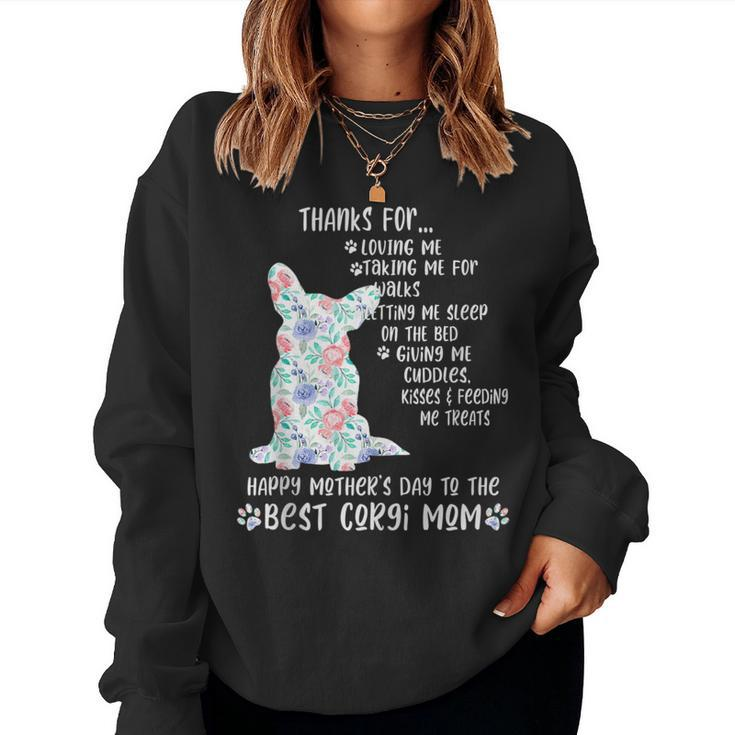 Happy 2021 Corgi Mom Dog Lover Women Sweatshirt