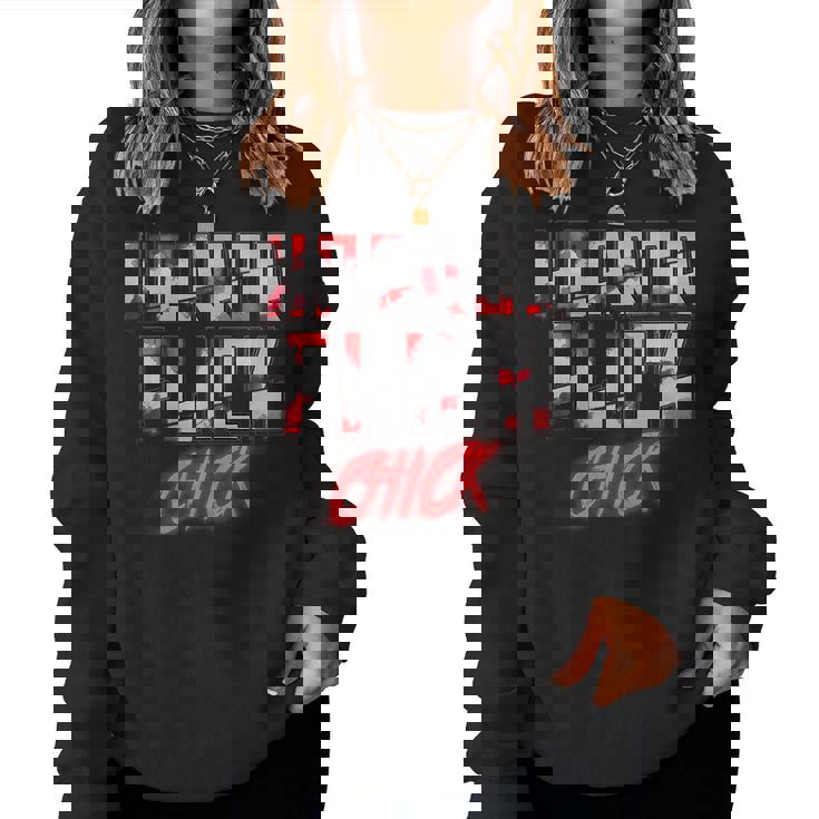 Horror Flick Chick Scary Movie Lover Scary Movie Women Sweatshirt