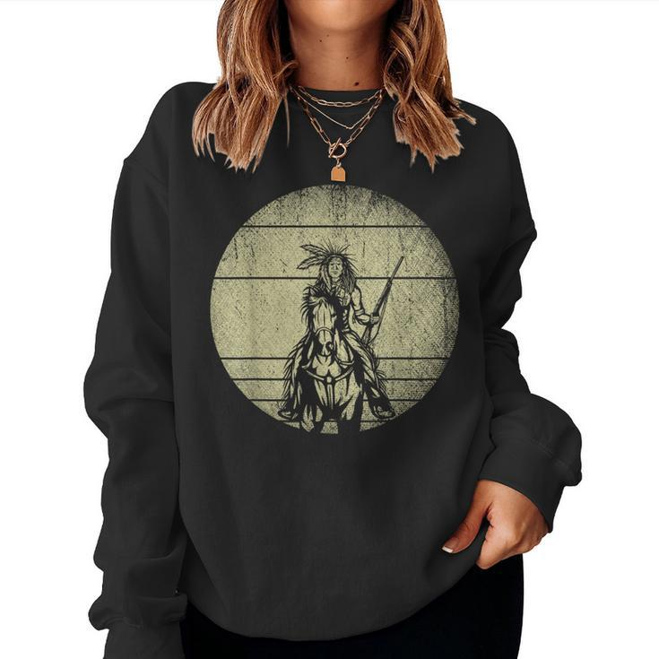 Horse Riding Native American Heritage Native American Women Sweatshirt
