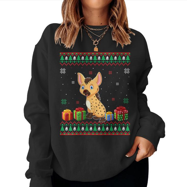 Hyena Lover Ugly Christmas Sweater Women Sweatshirt