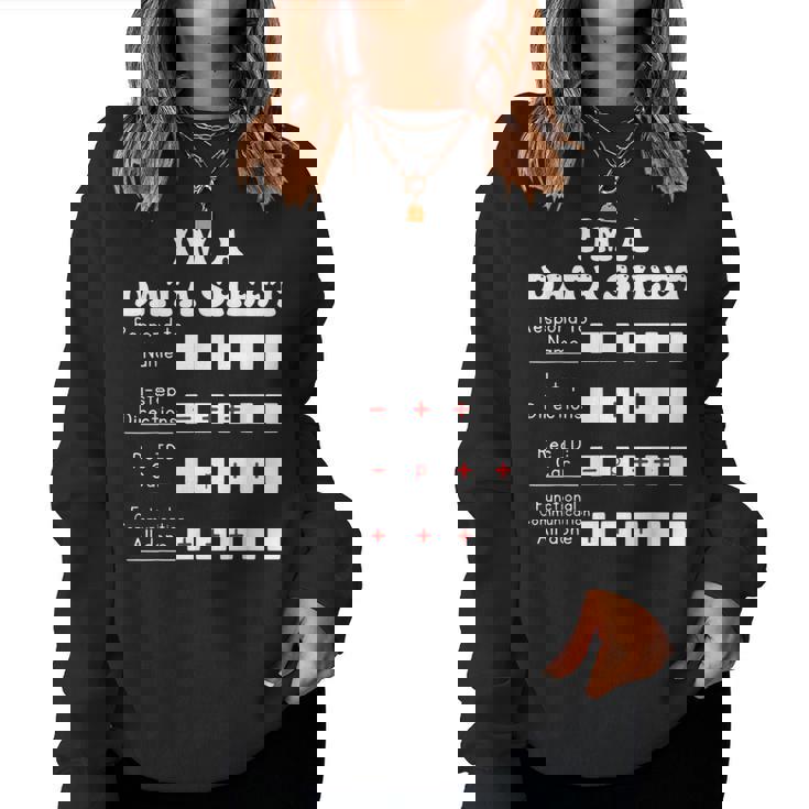 I'm A Data Sheet Behavior Analvst Special Education Teacher Women Sweatshirt