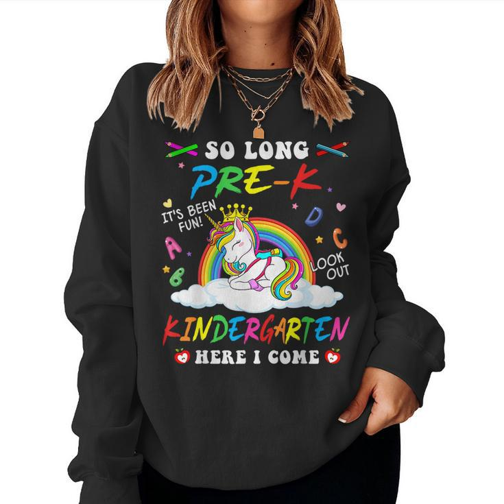 Its Been Fun Look Out Kindergarten I Come Back To School  Women Crewneck Graphic Sweatshirt