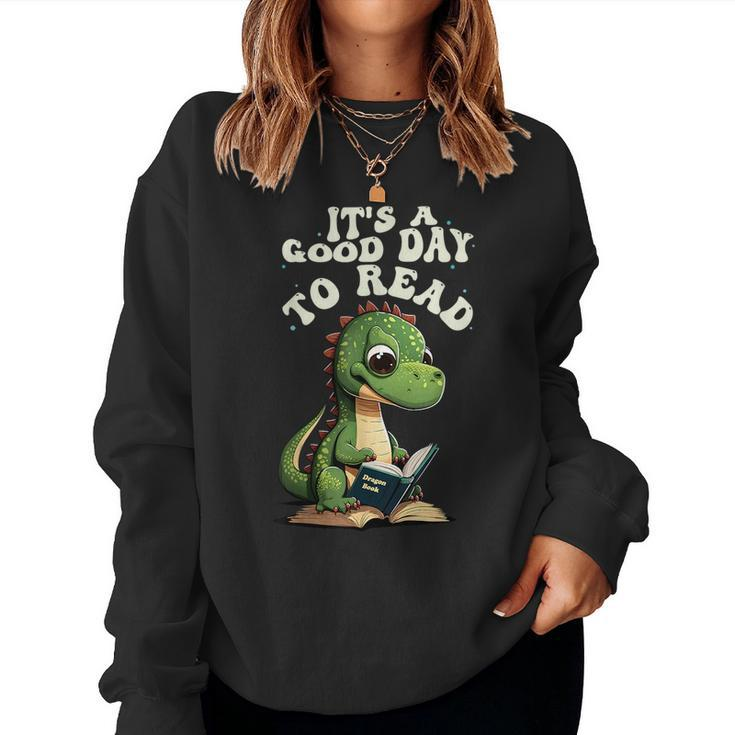Its A Good Day To Read A Book Teachers Library Book Lovers Women Sweatshirt