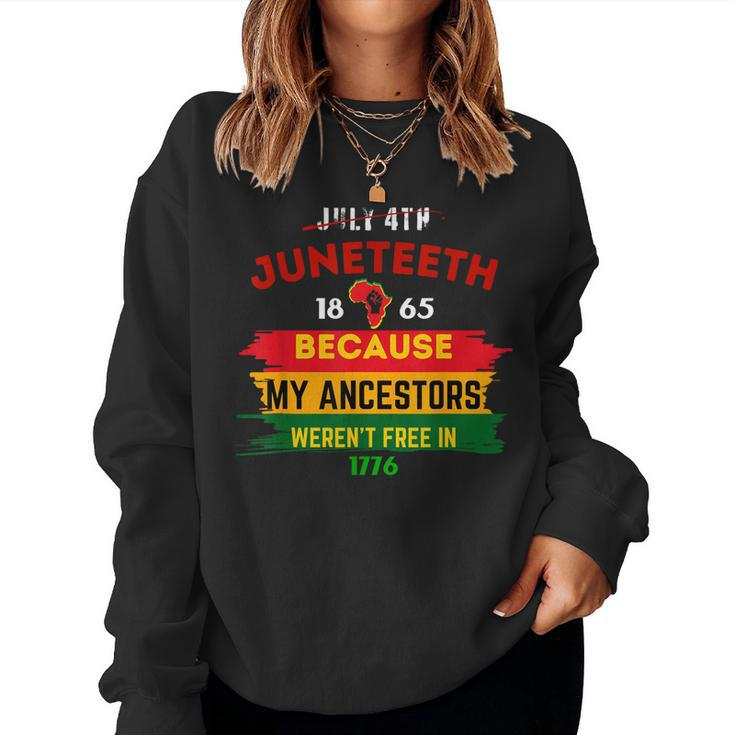 Junenth Women Junenth 1886 African American Africa Women Sweatshirt