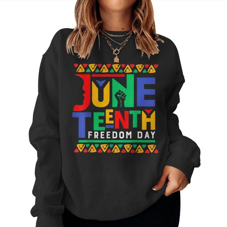 Junenth Celebrate Black Freedom Women Men Outfit Women Sweatshirt