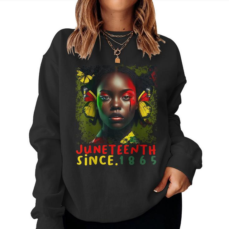 Junenth For Women Freedom Since 1865 African Pride Women Sweatshirt