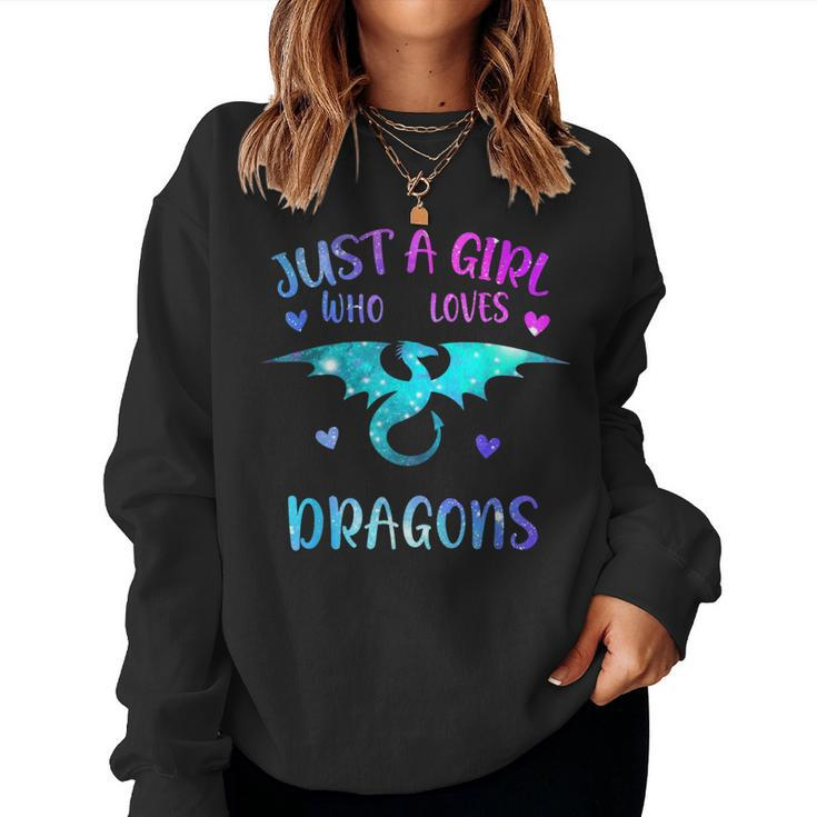 Just A Girl Who Loves Dragons Women Sweatshirt