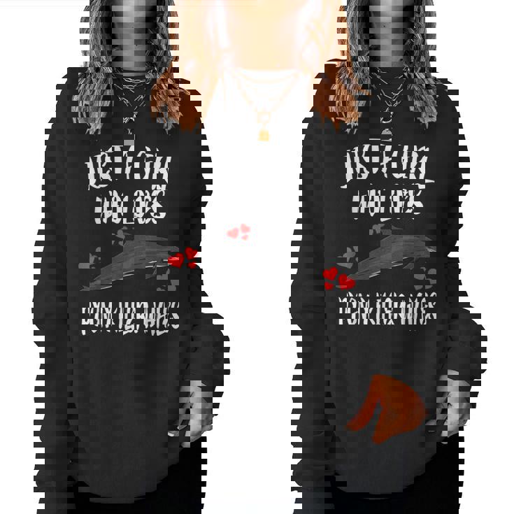 Just A Girl Who Loves Pygmy Killer Whales Lover Women Sweatshirt