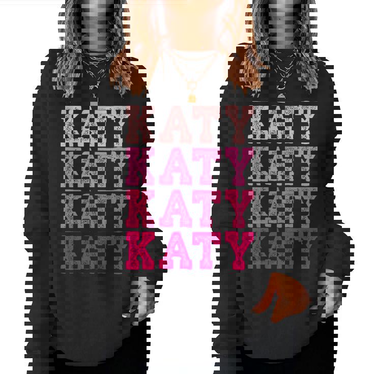 Katy First Name-D Boy Girl Baby Birth-Day Women Sweatshirt