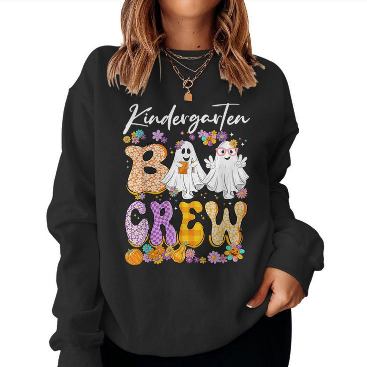 Kindergarten Boo Crew Halloween Costume Kindergarten Teacher Women Sweatshirt
