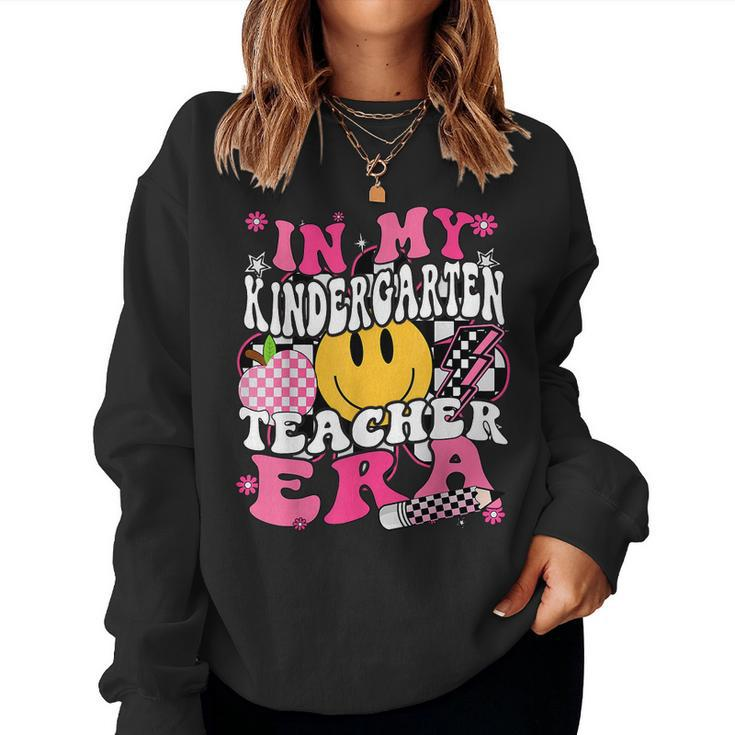 In My Kindergarten Teacher Era School Teach Back To School Women Sweatshirt