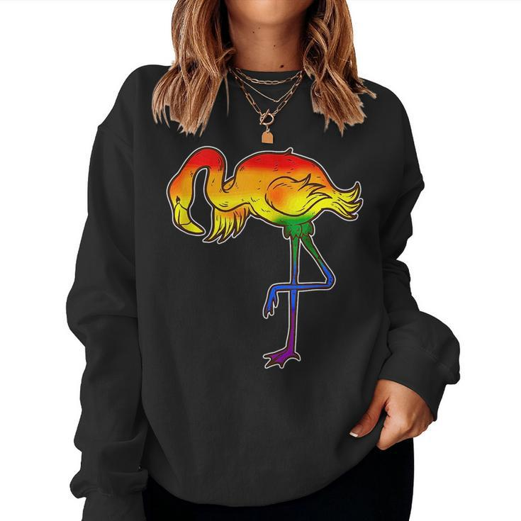 Lesbian Gay Bisexual Transgender Queer Flamingo Flag Women Sweatshirt