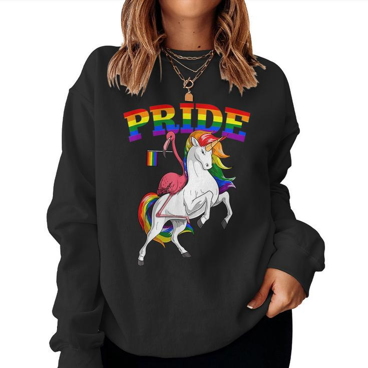 Lgbt Flamingo Bird Unicorn Gay Pride Rainbow Lgbtq Cute Sweatshirt