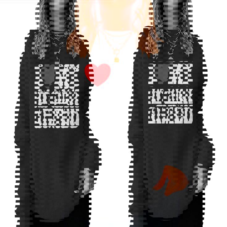 I Love My Cougar Girlfriend Retro Vintage Women Sweatshirt Mazezy DE