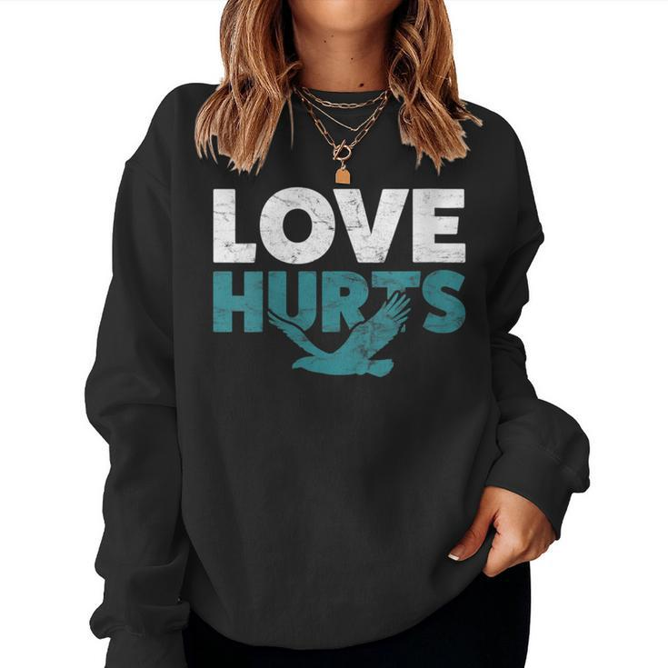 Love Hurts Eagles Vintage Women Sweatshirt