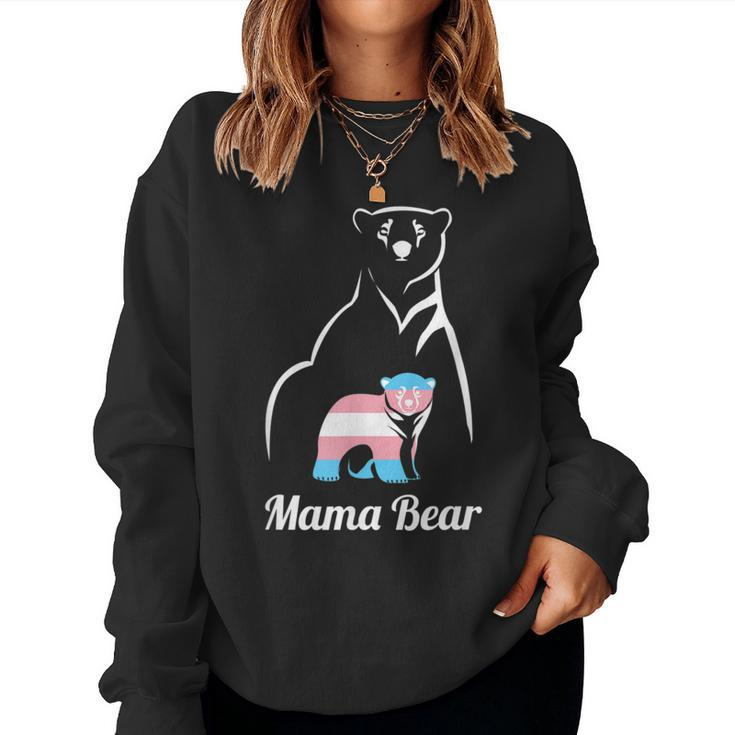 Mama Bear Lgbtq Trans Child Transgender Trans Pride Women Sweatshirt
