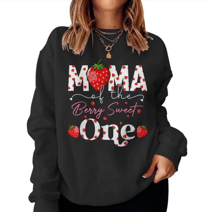 Mama Of The Berry Sweet Birthday Girl Sweet Strawberry Women Sweatshirt