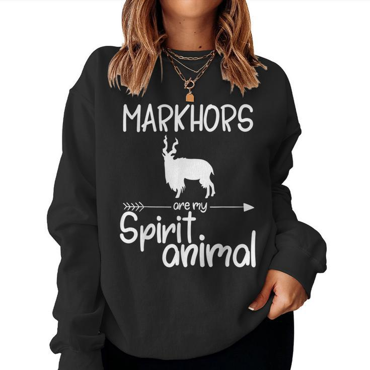 Markhors Are My Spirit Animal For Goat Kid Women Sweatshirt