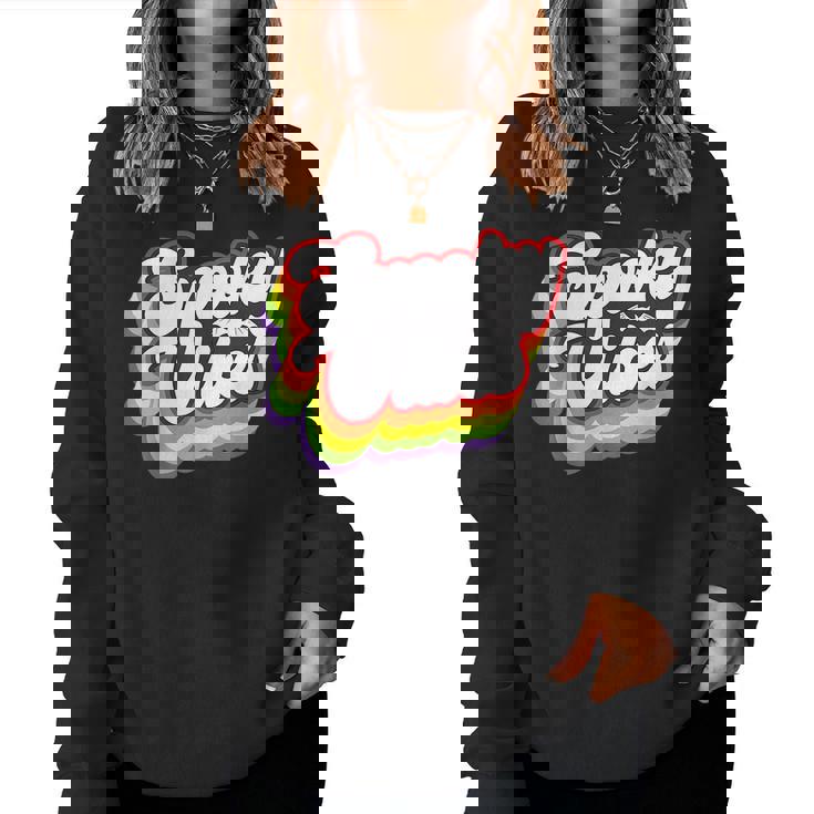 Men Women Halloween Costume Vintage Retro Spooky Halloween Women Sweatshirt