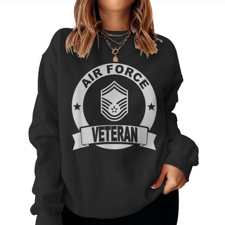 Military Smsgt Air Force Retired Women Sweatshirt