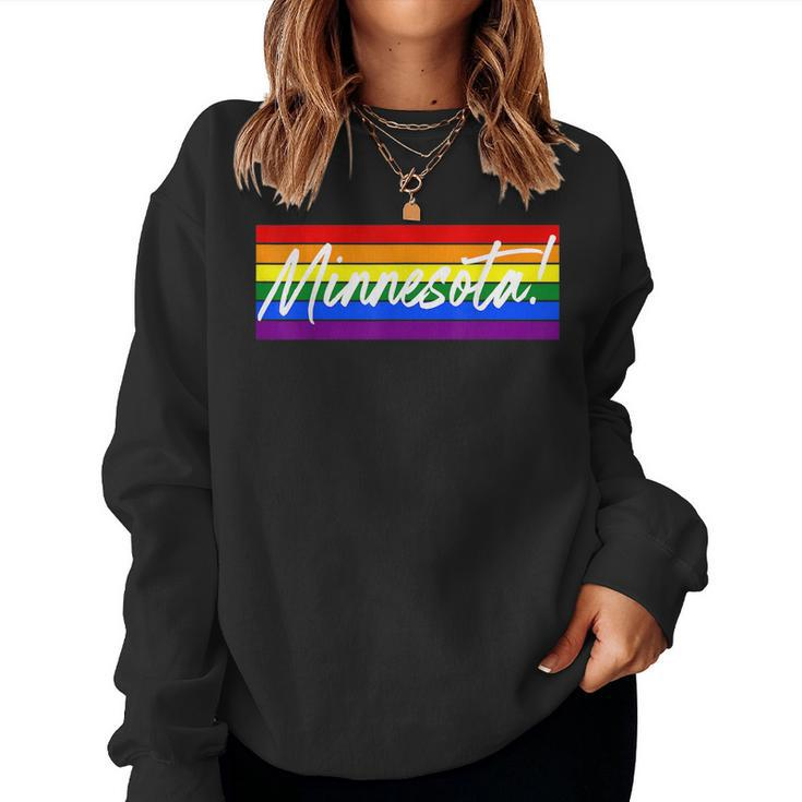 Minnesota Lgbt Pride Rainbow Mn Flag Gay Pride Love Women Sweatshirt