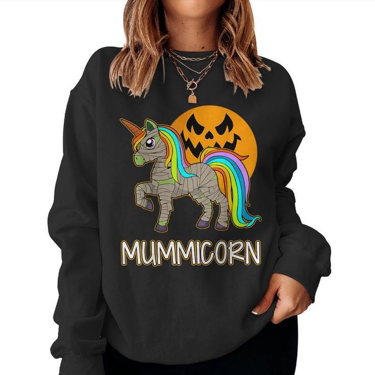 Mummicorn Unicorn Mummy Halloween Mom Cute Fall   Women Sweatshirt