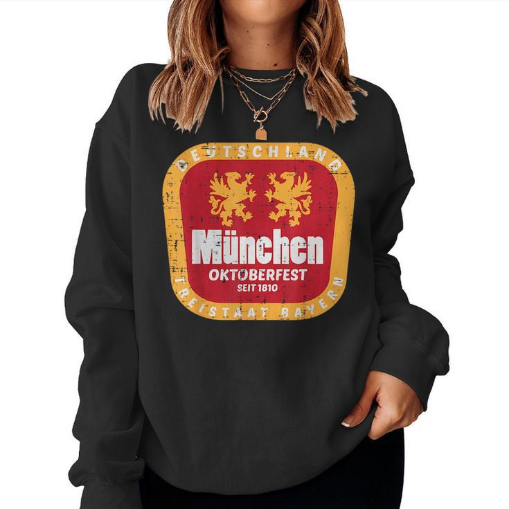 Munchen Oktoberfest Munich Bavarian Germany Men Women Kids  Women Crewneck Graphic Sweatshirt
