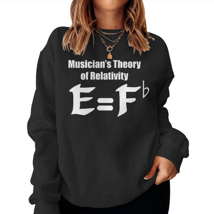 Music Teacher Humorous E Equals F Flat Women Sweatshirt