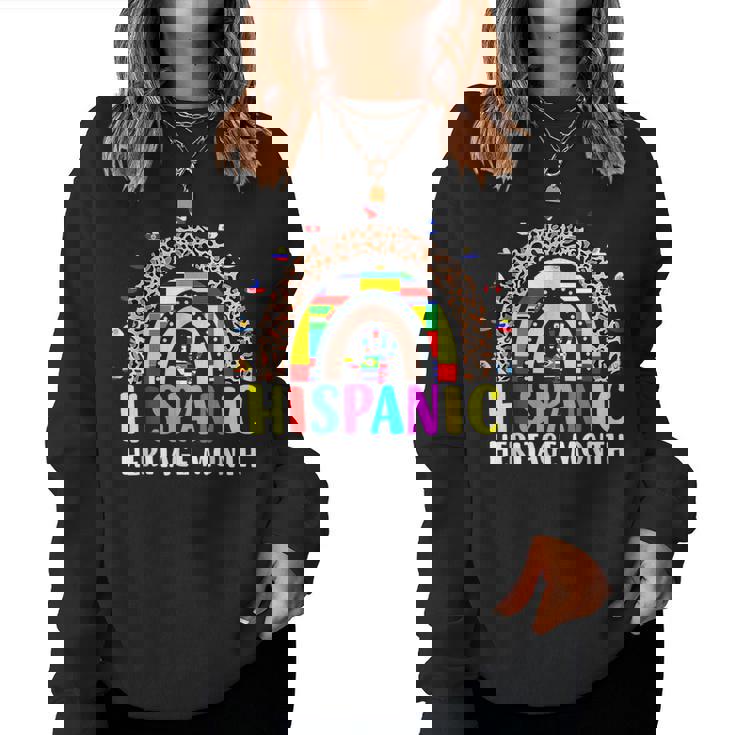 National Hispanic Heritage Month Rainbow All Countries Flags Women Sweatshirt