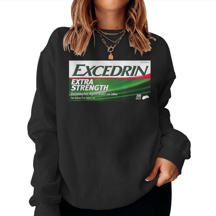 Nurse Pharmacy Halloween Costume Excedrin Extra Strength Women Sweatshirt