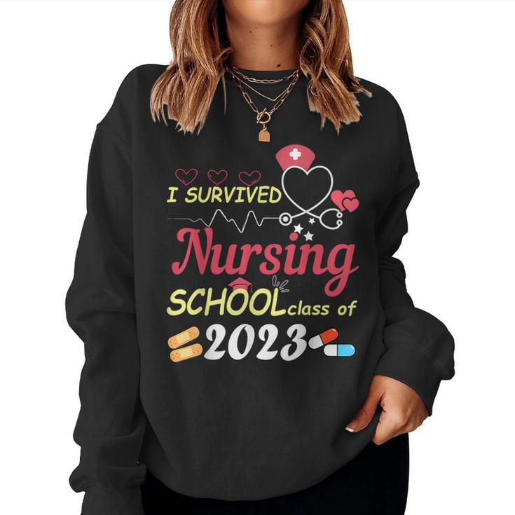 Nurse Senior Grad Class Of 2023 Cool Nursing Graduate Women Sweatshirt