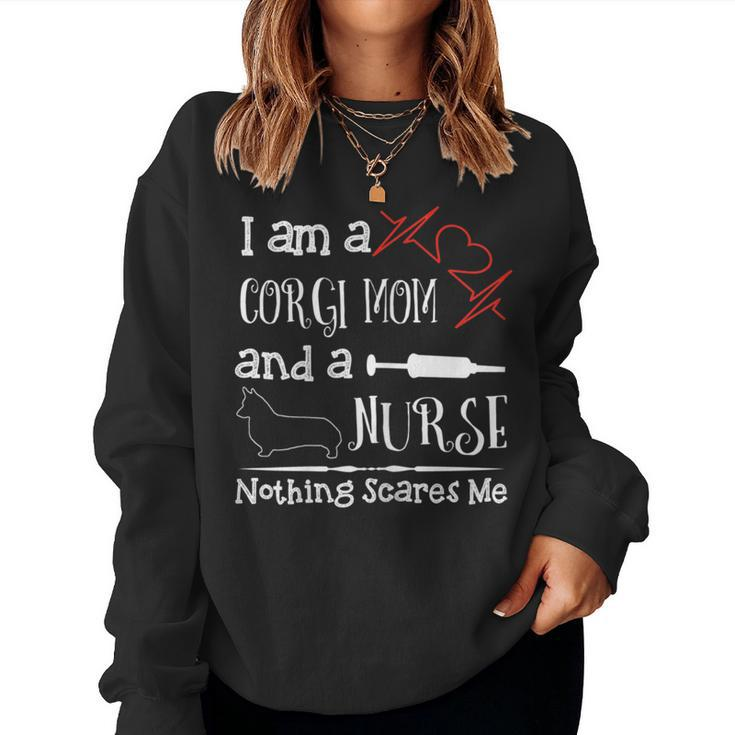 Nursing Corgi Nurse Mom Lover Week Gear For Women Women Sweatshirt
