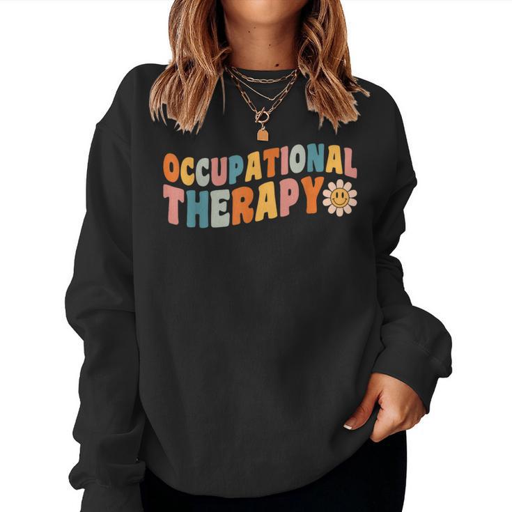 Occupational Therapy Groovy Occupational Therapist Ot Women Sweatshirt