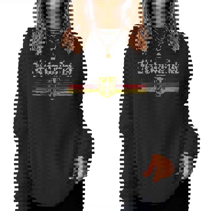 Oktoberfest German Beer Vintage German Flag Women Sweatshirt