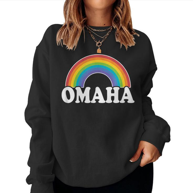 Omaha Ne Gay Pride Women Men Rainbow Lesbian Lgbtq Lgbt Women Sweatshirt