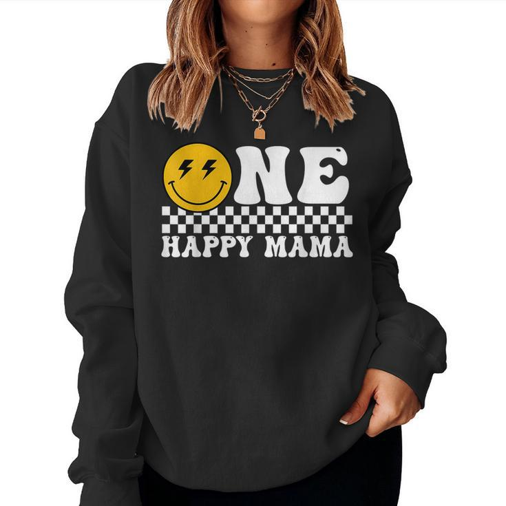 One Happy Dude Mama 1St Birthday Family Matching Women Sweatshirt