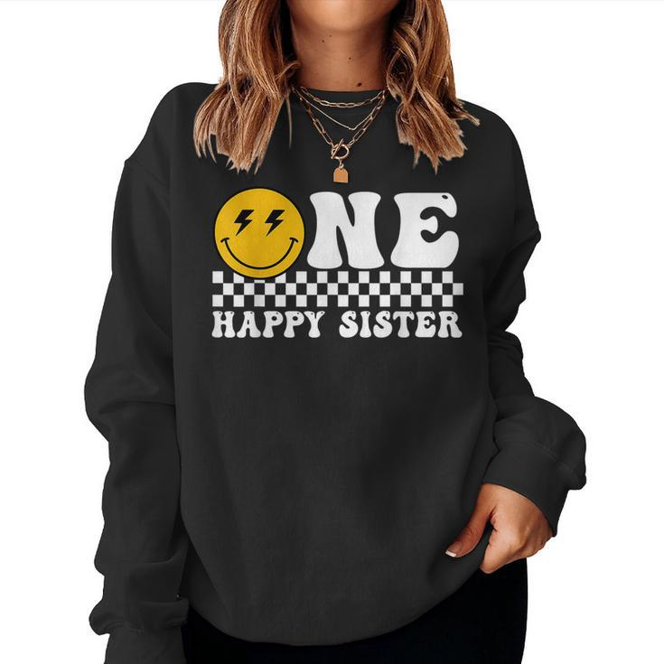 One Happy Dude Sister 1St Birthday Family Matching Women Sweatshirt