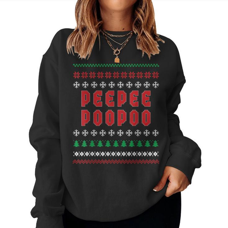 Peepee Poopoo Ugly Christmas Sweater Women Sweatshirt