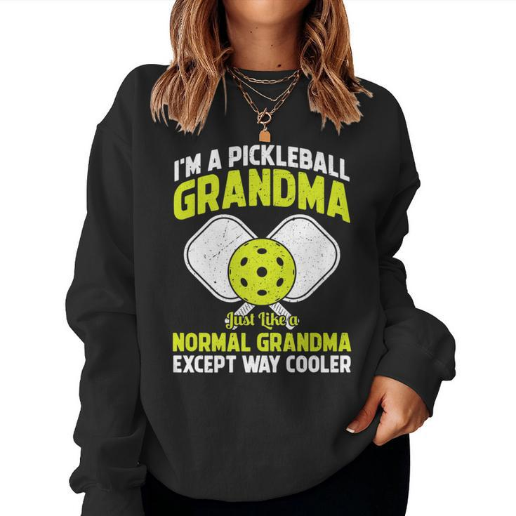Pickleball Grandma Pickleball Player Grandmother Cute Women Sweatshirt