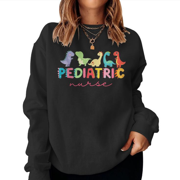 Picu Pediatric Nurse Dinosaurs Peds Nurse Crew Appreciation Women Sweatshirt
