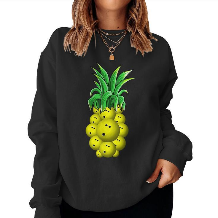Pineapple Hawaiian Bowling T Aloha Beach Hawaii Women Sweatshirt