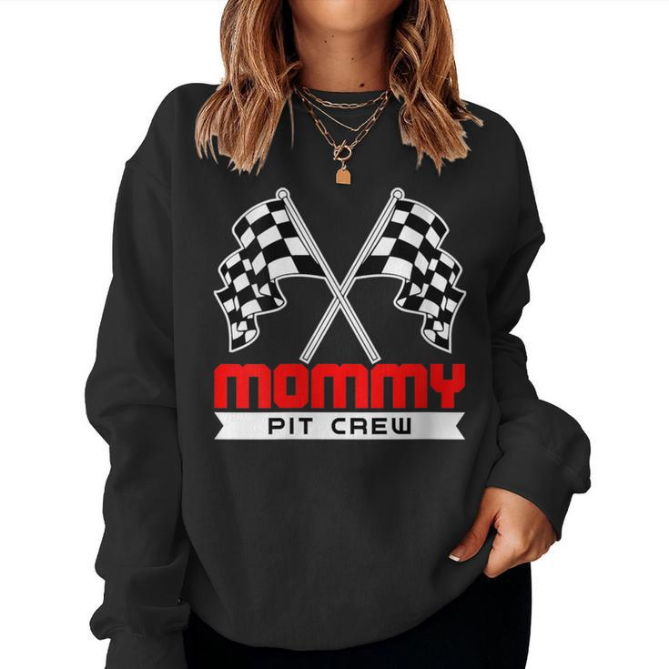 Pit Mom Crew Mommy Racing Race Car Costume Women Women Sweatshirt
