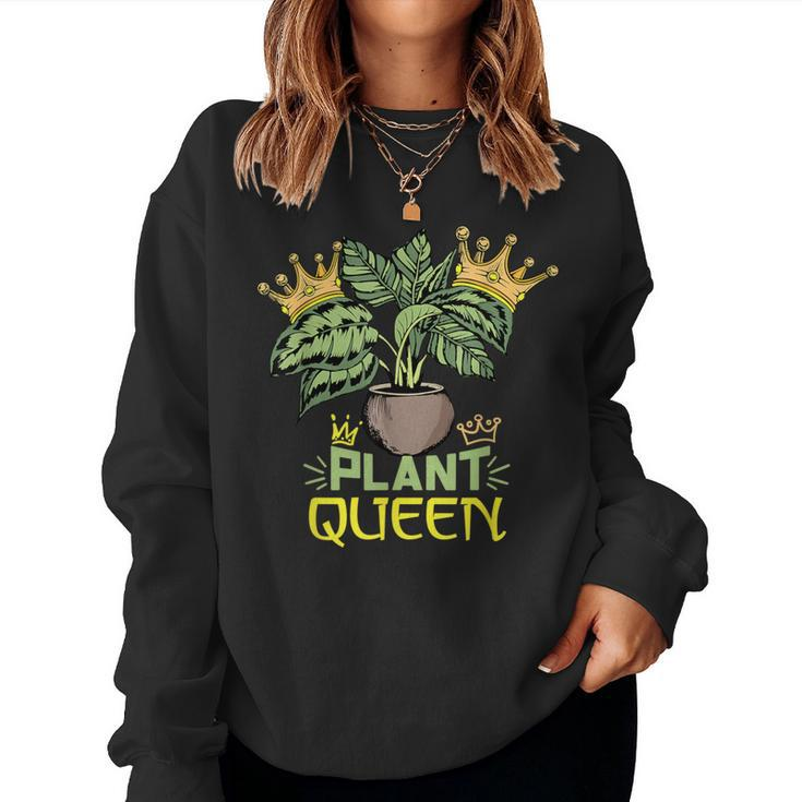 Plant Queen Plant Lover Florist Calathea Women Sweatshirt