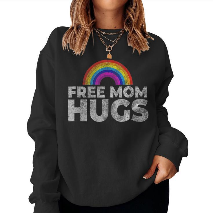 Pride Parade Free Hugs Proud Mom Lgbt Women Sweatshirt