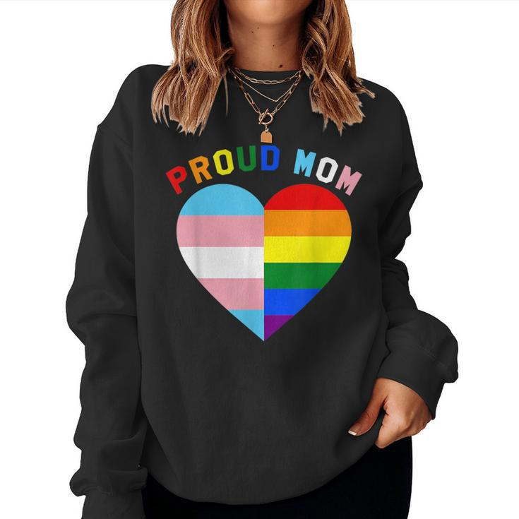 Proud Ally Lgbtq Transgender Proud Moms For Proud Trans Mom Sweatshirt