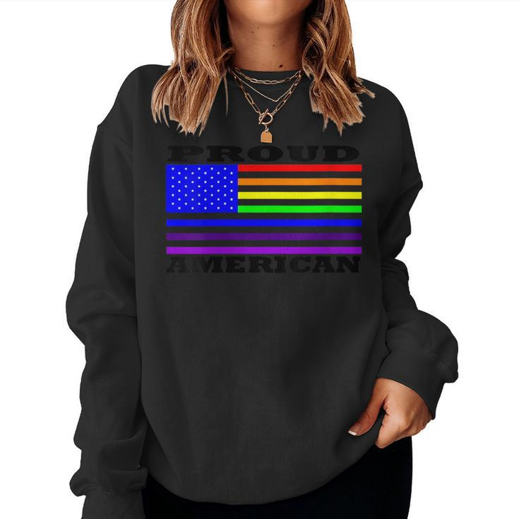 Proud American Flag Women Sweatshirt