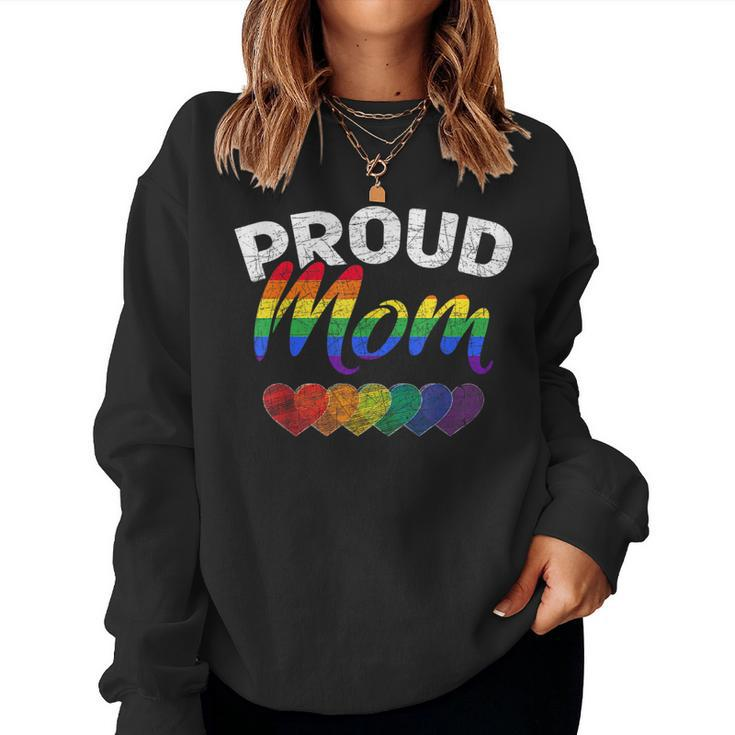 Proud Mom Lgbtq Gay Pride Queer Lgbt Women Sweatshirt