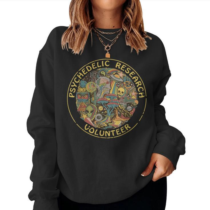Psychedelic Mushroom Psychedelic Research Volunr Women Sweatshirt